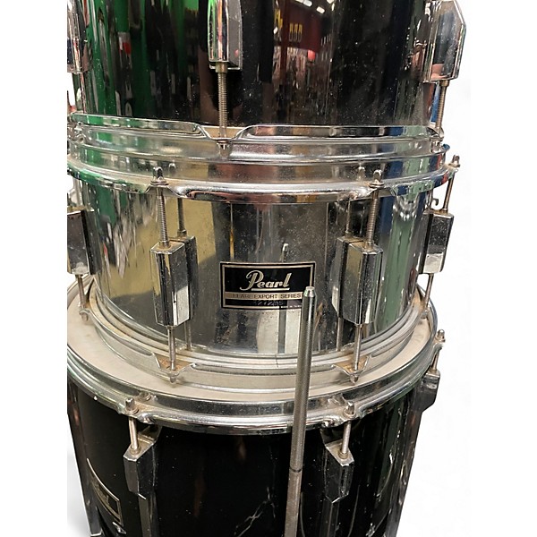 Used Pearl 5 Piece Export Black Drum Kit