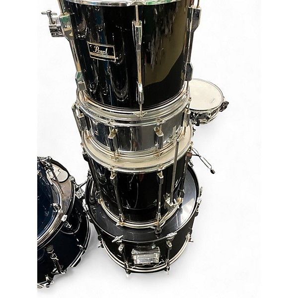 Used Pearl 5 Piece Export Black Drum Kit