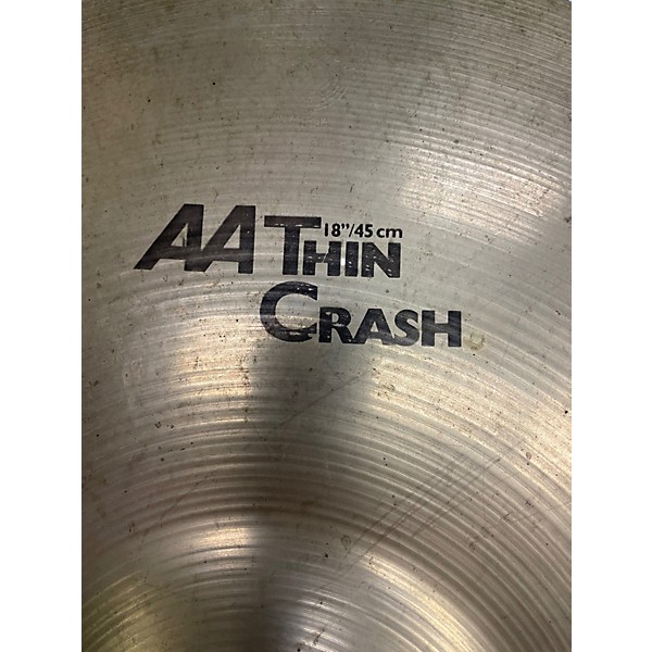 Used SABIAN 18in AA Thin Crash Cymbal