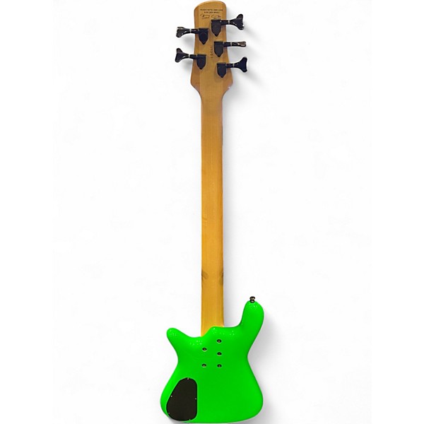 Used Spector Euro 5LX Neon Green Electric Bass Guitar