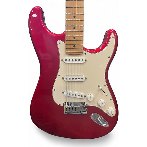Used 2004 Fender 50th Anniversary American Stratocaster Cherry Red Solid Body Electric Guitar