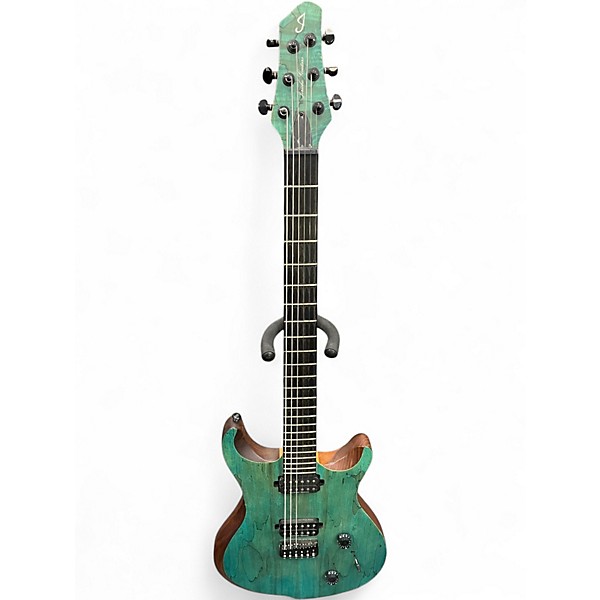 Used Jericho edge premium 6 royal blue spalted Baritone Guitars