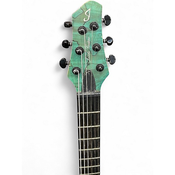 Used Jericho edge premium 6 royal blue spalted Baritone Guitars