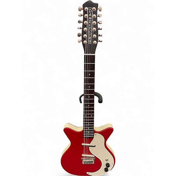 Used Danelectro 12SDC 12-String Dakota Red Solid Body Electric Guitar