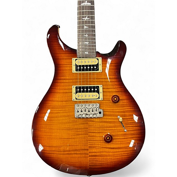 Used PRS SE Custom 24 2 Tone Sunburst Solid Body Electric Guitar