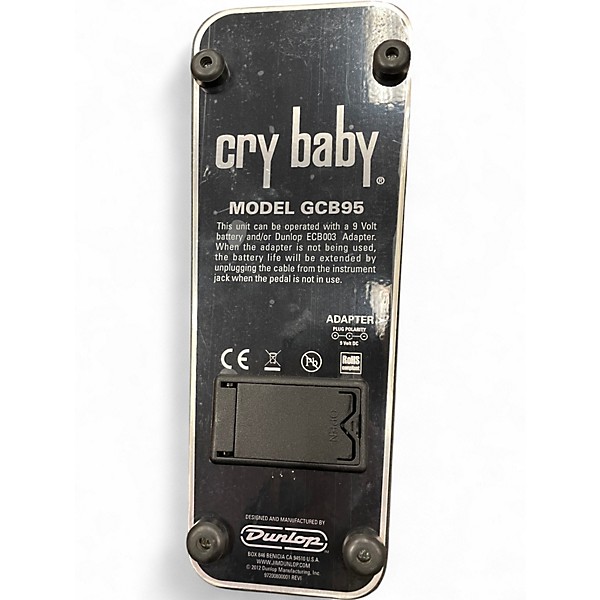 Used Dunlop GCB95 Original Crybaby Wah Effect Pedal
