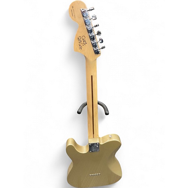 Used Fender Chris Shiflett Telecaster Deluxe GOLD Solid Body Electric Guitar