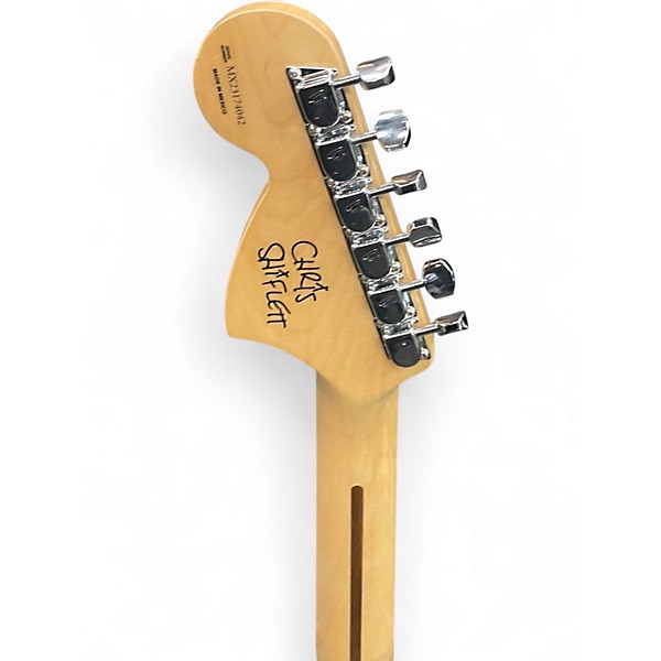 Used Fender Chris Shiflett Telecaster Deluxe GOLD Solid Body Electric Guitar