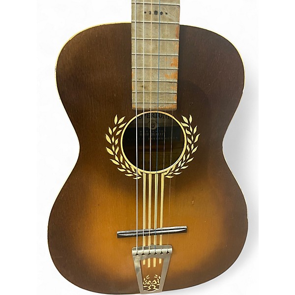 Used 1937 Supertone Parlor Sunburst Acoustic Guitar