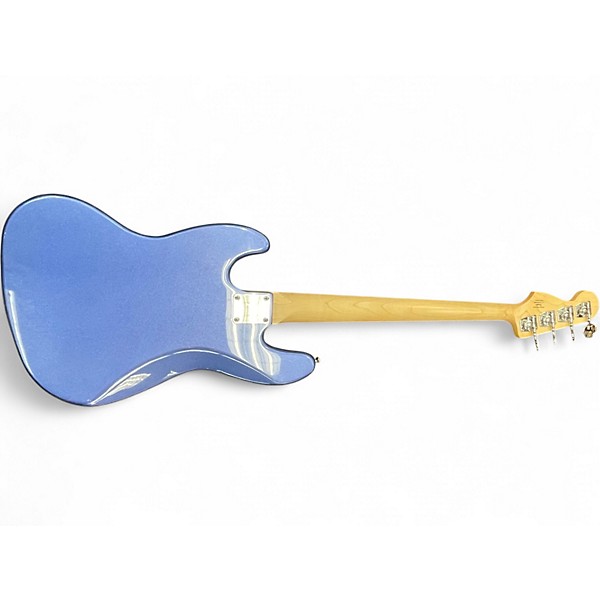 Used Squier Contemporary Jazz Bass Metallic Blue Electric Bass Guitar