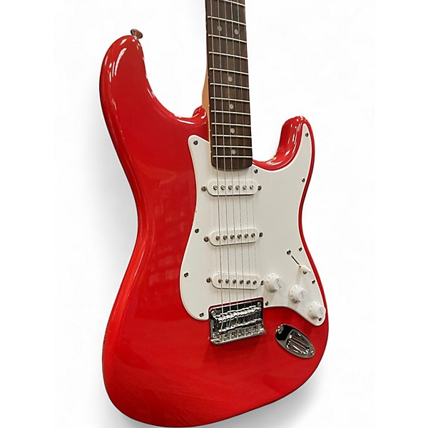 Used Squier Bullet Stratocaster Dakota Red Solid Body Electric Guitar