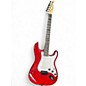 Used Lyx Pro SSS S style Trans Red Solid Body Electric Guitar thumbnail