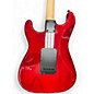 Used Lyx Pro SSS S style Trans Red Solid Body Electric Guitar