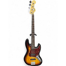 Used Squier Vintage Modified Jazz Bass 3 Tone Sunburst Electric Bass Guitar