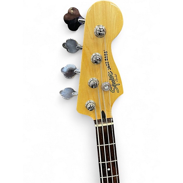 Used Squier Vintage Modified Jazz Bass 3 Tone Sunburst Electric Bass Guitar