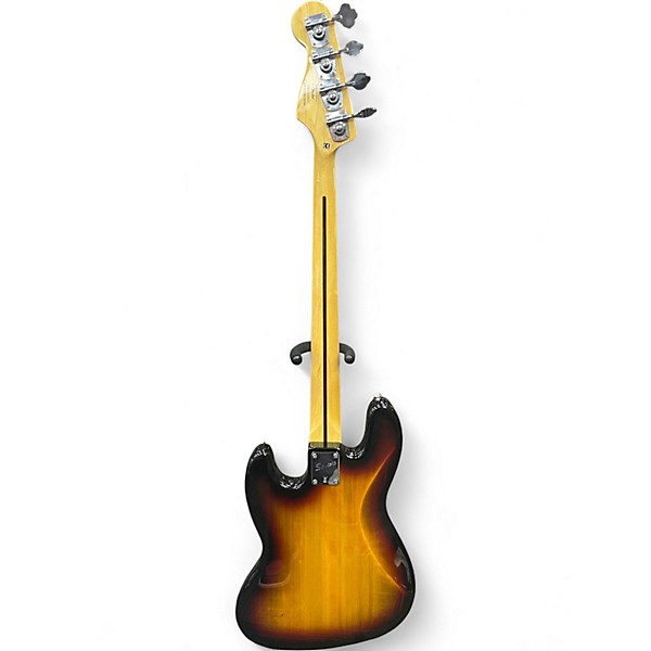 Used Squier Vintage Modified Jazz Bass 3 Tone Sunburst Electric Bass Guitar