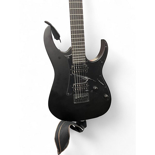 Used Ibanez GRGR131EX-BKF Matte Black Solid Body Electric Guitar