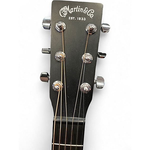 Used Martin DX Johnny Cash Black Acoustic Electric Guitar
