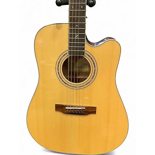 Used Zager ZAD-50CE Natural Acoustic Electric Guitar