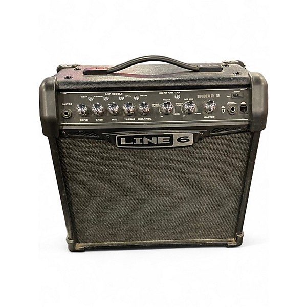 Used Line 6 Spider IV 15W 1X8 Guitar Combo Amp