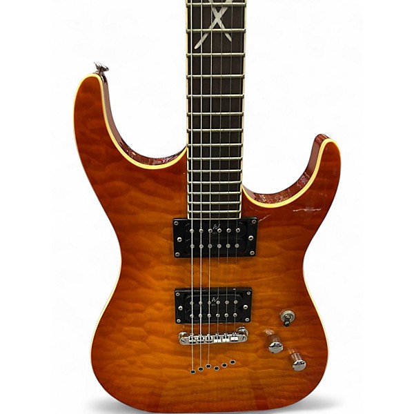 Used Washburn X50 QUILTED ORANGE Solid Body Electric Guitar