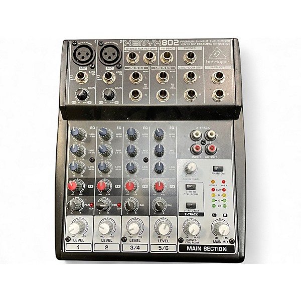 Used Behringer xenyx 802 Unpowered Mixer