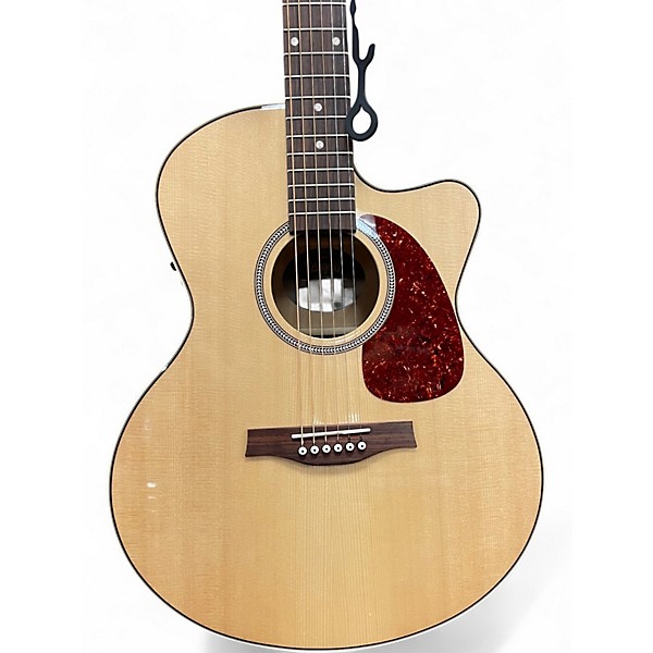 Used Seagull Performer CW Mini Jumbo HG Presys II Natural Acoustic Electric Guitar