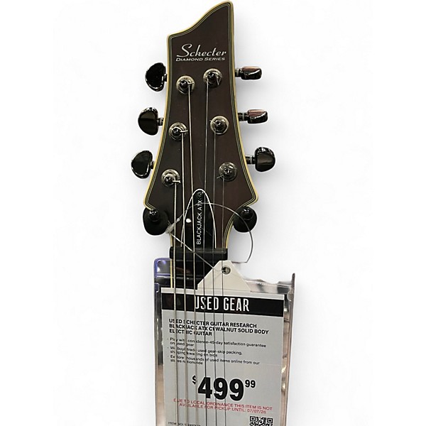 Used Schecter Guitar Research Blackjack ATX C1 Walnut Solid Body Electric Guitar