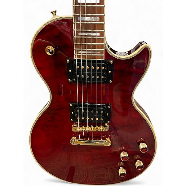 Used Epiphone Les Paul Custom PROPHECY PLUS Crimson Burst Solid Body Electric Guitar