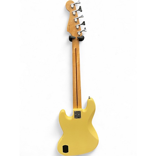 Used Fender Deluxe Jazz Bass V Olympic White Electric Bass Guitar