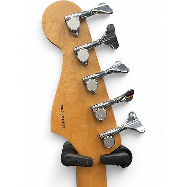 Used Fender Deluxe Jazz Bass V Olympic White Electric Bass Guitar