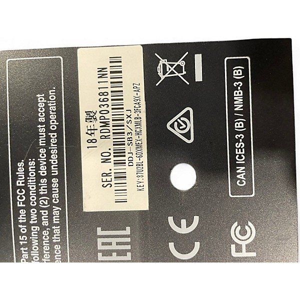 Used Pioneer DJ DDJ-SB3 DJ Controller DJ Controller