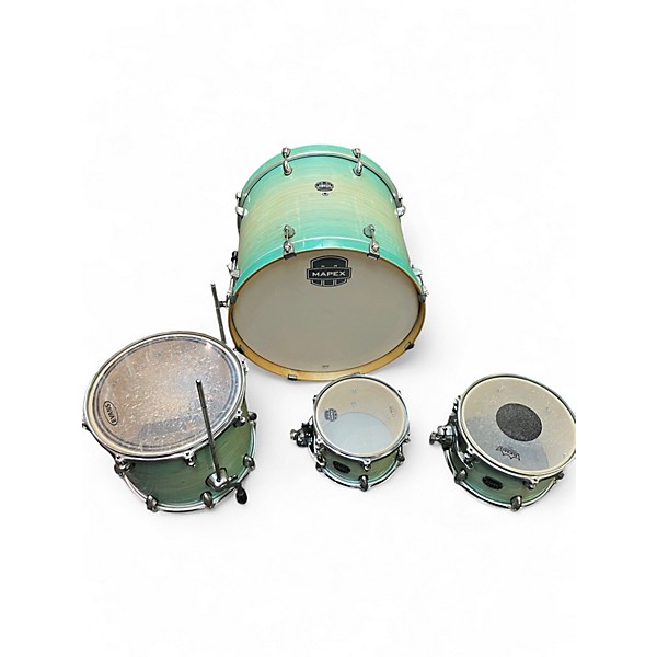 Used Mapex 4 Piece Armory Series Exotic Ultramarine Gloss Drum Kit
