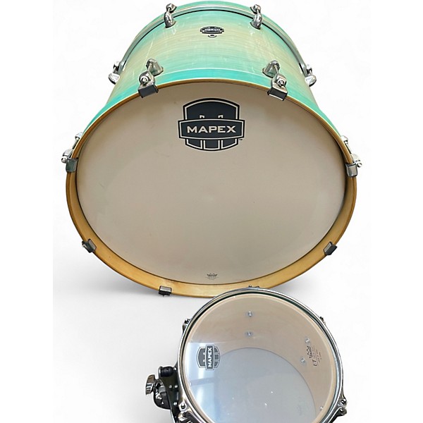 Used Mapex 4 Piece Armory Series Exotic Ultramarine Gloss Drum Kit