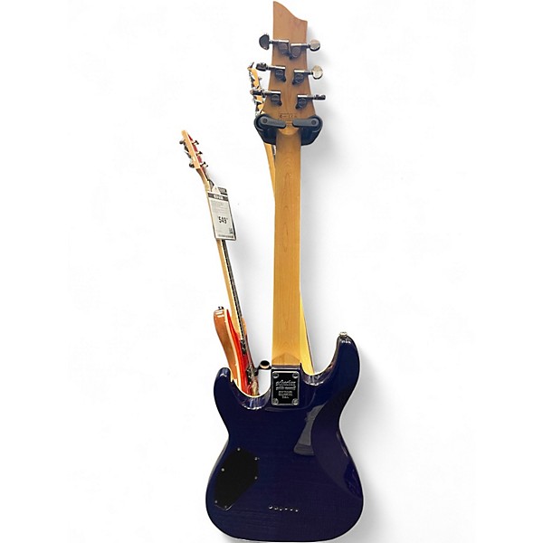 Used Schecter Guitar Research Omen Extreme 6 Blue Solid Body Electric Guitar