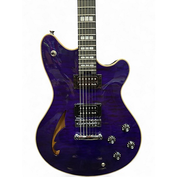 Used EVH SA126 TRANSPARENT PURPLE Hollow Body Electric Guitar