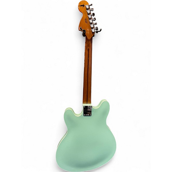 Used Fender Tom Delonge Starcaster Surf Green Hollow Body Electric Guitar