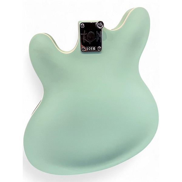 Used Fender Tom Delonge Starcaster Surf Green Hollow Body Electric Guitar
