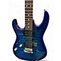 Used Ibanez GRX70QAL Left-Handed Blue Solid Body Electric Guitar