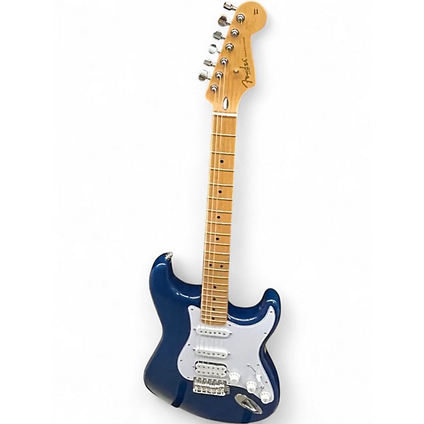 Used Fender Deluxe Players Stratocaster Sapphire Blue Trans Solid Body Electric Guitar