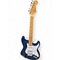 Used Fender Deluxe Players Stratocaster Sapphire Blue Trans Solid Body Electric Guitar