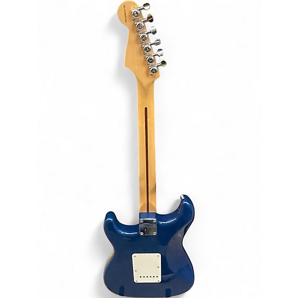 Used Fender Deluxe Players Stratocaster Sapphire Blue Trans Solid Body Electric Guitar