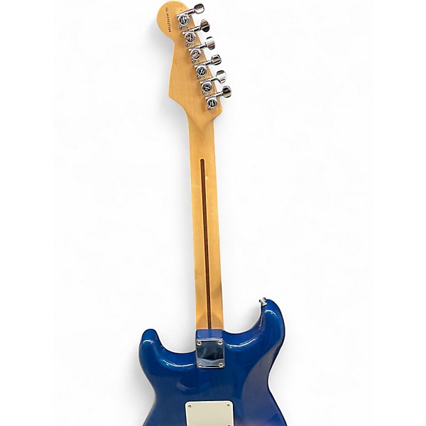 Used Fender Deluxe Players Stratocaster Sapphire Blue Trans Solid Body Electric Guitar