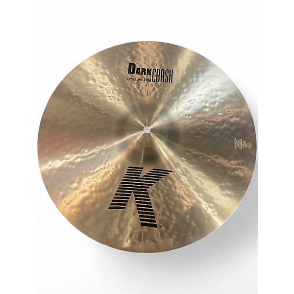 Used Zildjian 18in K Custom Dark Crash Cymbal