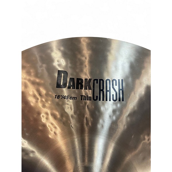Used Zildjian 18in K Custom Dark Crash Cymbal