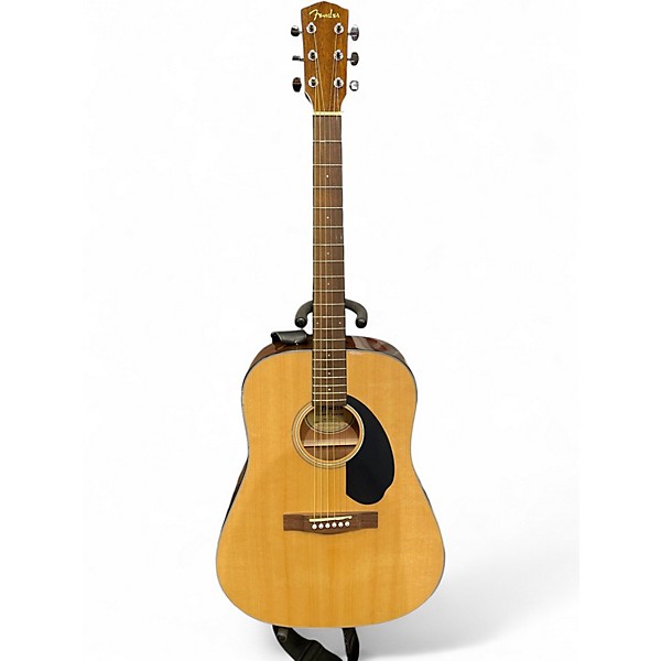 Used Fender CD60 Dreadnought Natural Acoustic Guitar