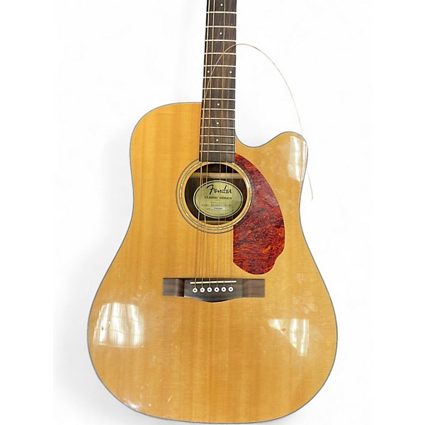 Used Fender CD-140SCE Natural Acoustic Electric Guitar