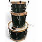 Used Franklin 3 Piece MAHOGANY TRANSPARENT EMERALD Drum Kit