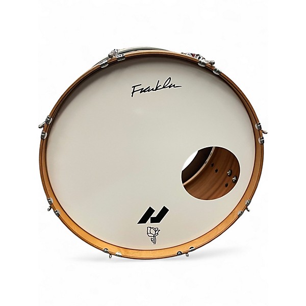 Used Franklin 3 Piece MAHOGANY TRANSPARENT EMERALD Drum Kit