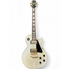 Used Epiphone Les Paul Custom Antique White Solid Body Electric Guitar